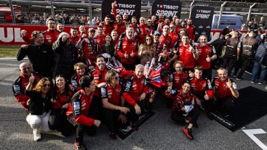 il Ducati Lenovo Team a Montmeló