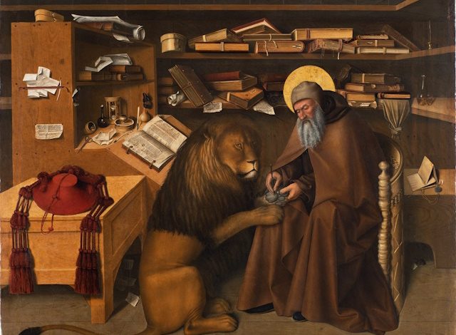 Colantonio San Girolamo nello studio