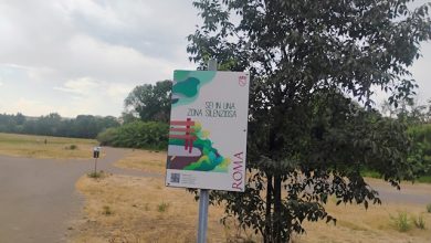 parco della caffarella cartello zona silenziosa