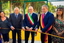 taglio nastro playground parco Villa Fassini