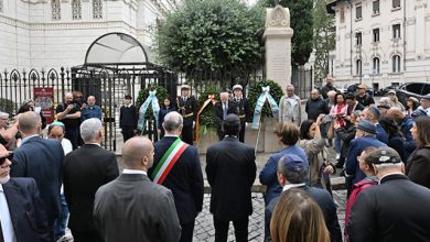 Attentato Sinagoga Roma deposta corona
