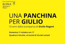 panchina gialla per Giulio Regeni