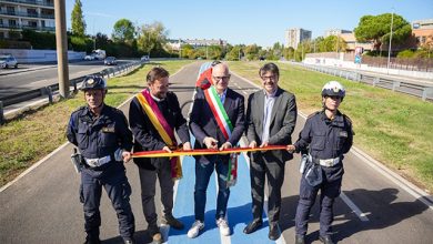 taglio nastro ciclopedonale viadotto dei presidenti